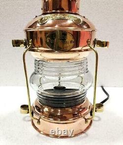 Antique vintage nautical copper brass ship boat lamp 14 lantern home decor gift