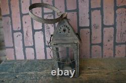 Antique wrist oil burner lantern E. F. Parker Boston Star pattern pat 1853-55