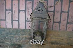 Antique wrist oil burner lantern E. F. Parker Boston Star pattern pat 1853-55
