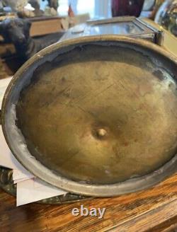 Antiqueq french lantern /antique french solid brass candle lantern R/R Lantern