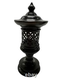 Antiques/Vintage 2 Unique Ancient Bronze Lantern Japan 19th 20th Century Rare