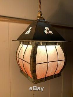 Arts & Crafts Lantern, Vintage Pendant Light