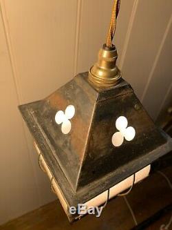 Arts & Crafts Lantern, Vintage Pendant Light