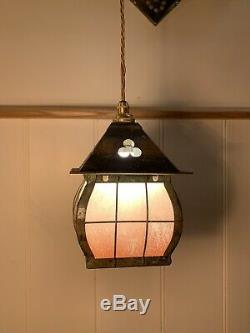 Arts & Crafts Lantern, Vintage Pendant Light