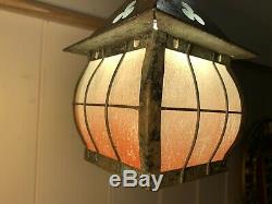 Arts & Crafts Lantern, Vintage Pendant Light