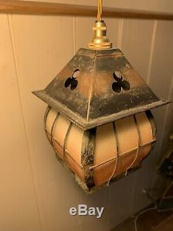 Arts & Crafts Lantern, Vintage Pendant Light