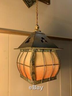 Arts & Crafts Lantern, Vintage Pendant Light