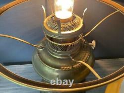 B&H Bradley & Hubbard Antique Oil Lamp Converted to Electric