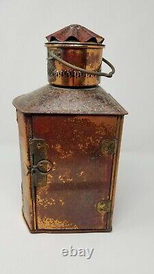 Bakboord Vintage Nautical Dutch Copper Lantern Light Excellent condition