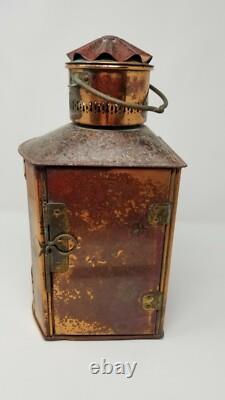 Bakboord Vintage Nautical Dutch Copper Lantern Light Excellent condition