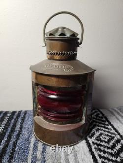 Bakboord Vintage Nautical Dutch Copper Lantern Light Made In Holland