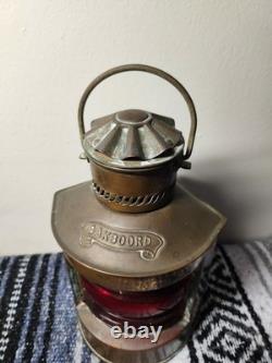 Bakboord Vintage Nautical Dutch Copper Lantern Light Made In Holland