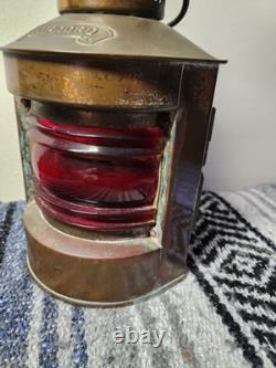 Bakboord Vintage Nautical Dutch Copper Lantern Light Made In Holland