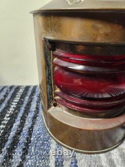 Bakboord Vintage Nautical Dutch Copper Lantern Light Made In Holland
