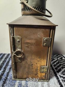 Bakboord Vintage Nautical Dutch Copper Lantern Light Made In Holland
