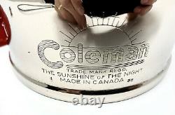 Beautiful Canadian Coleman 200 Lantern Nickel Font January 1958 FREE SHIPPING