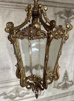 Beautiful, French Antique Bronze Lantern