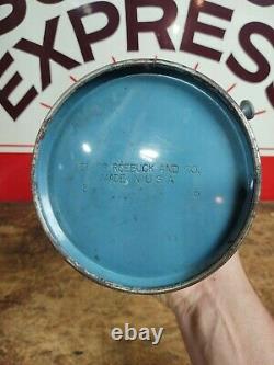 Blue Sears Coleman Model 476-74550 Lantern With Globe Dated 4/1962 Tested Works