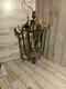 Brass/Glass Antique Grand Entrance Lantern, Dimensions 25H x 13W