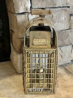 Brass Lantern Junk Light Oil Use Made Great Britain 1966 No. 670 Maritime light