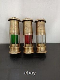 Brass Lantern Set Of 3 Antique Brass Minor Lamp Vintage Hanging Ship Lamp Gift