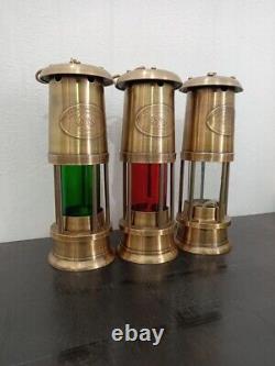 Brass Lantern Set Of 3 Antique Brass Minor Lamp Vintage Hanging Ship Lamp Gift