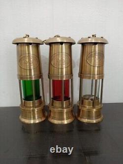 Brass Lantern Set Of 3 Antique Brass Minor Lamp Vintage Hanging Ship Lamp Gift