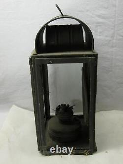 Brass WM Porters & Sons Wall Hanging Lantern Lamp Barn Oil Kero Candle Old Vtg