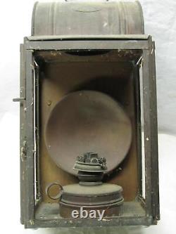 Brass WM Porters & Sons Wall Hanging Lantern Lamp Barn Oil Kero Candle Old Vtg