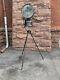 British Army Tilley Lantern Light Lamp On Tripod Antique Old Standing Fixture