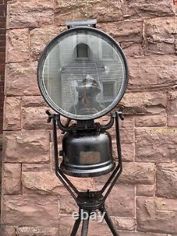 British Army Tilley Lantern Light Lamp On Tripod Antique Old Standing Fixture