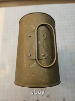 British Brass Oil Ship Train Lamp Lantern Made England Vintage