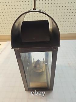 British Brass Oil Ship Train Lamp Lantern Made England Vintage