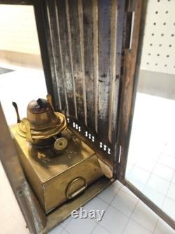 British Brass Oil Ship Train Lamp Lantern Made England Vintage