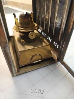 British Brass Oil Ship Train Lamp Lantern Made England Vintage