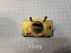British Brass Oil Ship Train Lamp Lantern Made England Vintage