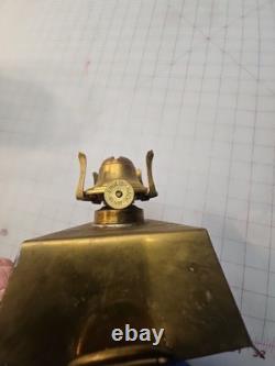 British Brass Oil Ship Train Lamp Lantern Made England Vintage