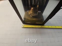 British Brass Oil Ship Train Lamp Lantern Made England Vintage