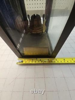 British Brass Oil Ship Train Lamp Lantern Made England Vintage