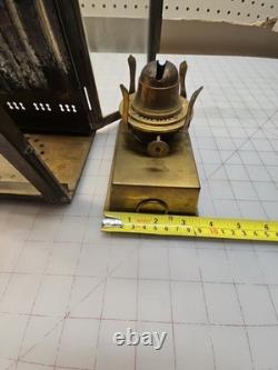 British Brass Oil Ship Train Lamp Lantern Made England Vintage