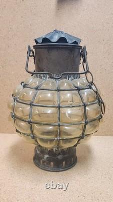 Bubble Glass Lantern Holland Antique/ Vintage Hanging Nautical Lamp