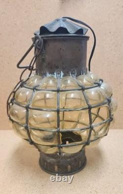 Bubble Glass Lantern Holland Antique/ Vintage Hanging Nautical Lamp