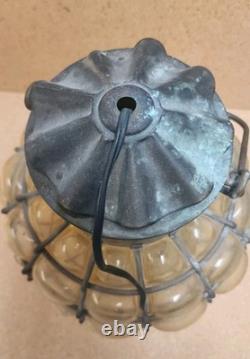 Bubble Glass Lantern Holland Antique/ Vintage Hanging Nautical Lamp