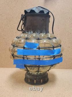 Bubble Glass Lantern Holland Antique/ Vintage Hanging Nautical Lamp