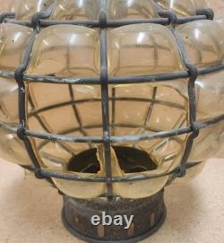 Bubble Glass Lantern Holland Antique/ Vintage Hanging Nautical Lamp
