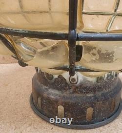 Bubble Glass Lantern Holland Antique/ Vintage Hanging Nautical Lamp