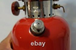 COLEMAN 1969 Lantern 200A 69 Red with Box Single Mantle Works Nice