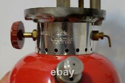 COLEMAN 1969 Lantern 200A 69 Red with Box Single Mantle Works Nice