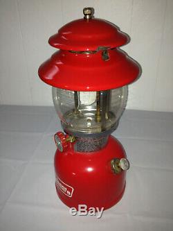 COLEMAN 200A195 Vintage Red Single-Mantle Floodlight Lantern withGlass, No Handle