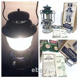 COLEMAN EMPIRE 237 5/66 Kerosene Lantern ORIG BOX, MANTLES PAPERS FUNNEL Vintage